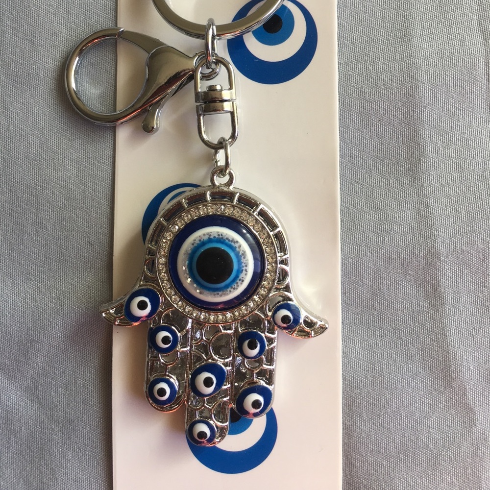 HAMSA evil eye key chain